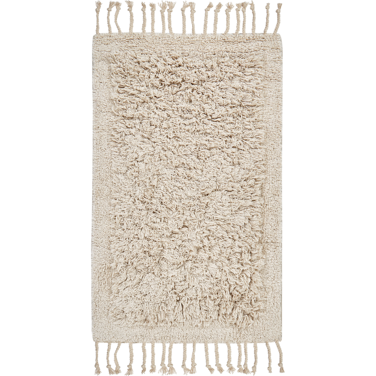 Badematte Baumwolle beige 50 x 80 cm OLTAN