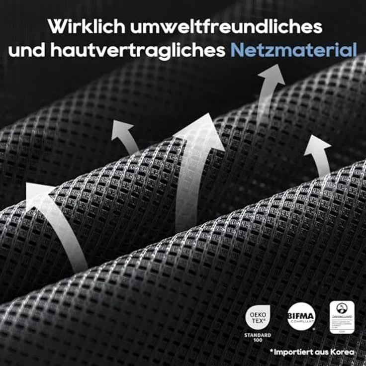 COLAMY Ergonomischer Bürostuhl mit Fußstütze, 3D-Armlehnen, Kopfstütze, Lendenwirbelstütze & Atmungsaktives Mesh – Schreibtischstuhl für Büro & Home Office, Schwarz – Bild 11