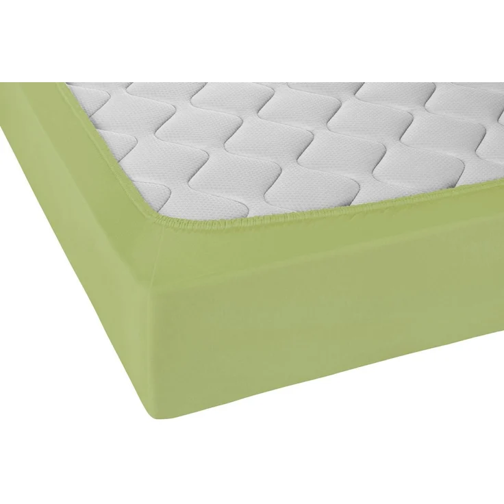 Castell Jersey-Stretch-Spannbetttuch 0077113, pistaziengrün, 1x 140x200 cm - 160x200 cm – Bild 3