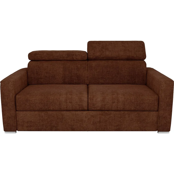 Vente-unique - VIZIR - Schlafsofa - Plastik - Kunststoff (PVC), Metall - Terracotta - 214 x 223 x 110 cm – Bild 4