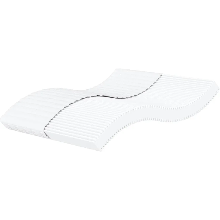 vidaXL Schaumstoffmatratze Weiß 180x210 cm Härtegrad H2 H3 4016636