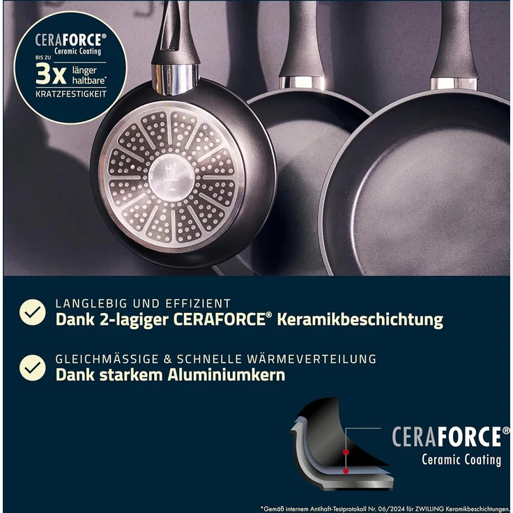 Schmorpfanne Henckels by ZWILLING BREEZE CERAMIC LHD 46x7.50x28 cm schwarz – Bild 3