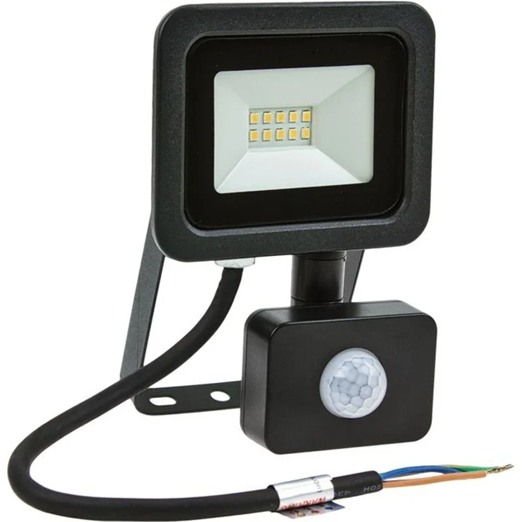 NOCTIS LUX 2 SMD 230V 10W IP44 WW Fluter schwarz mit Sensor – Bild 1