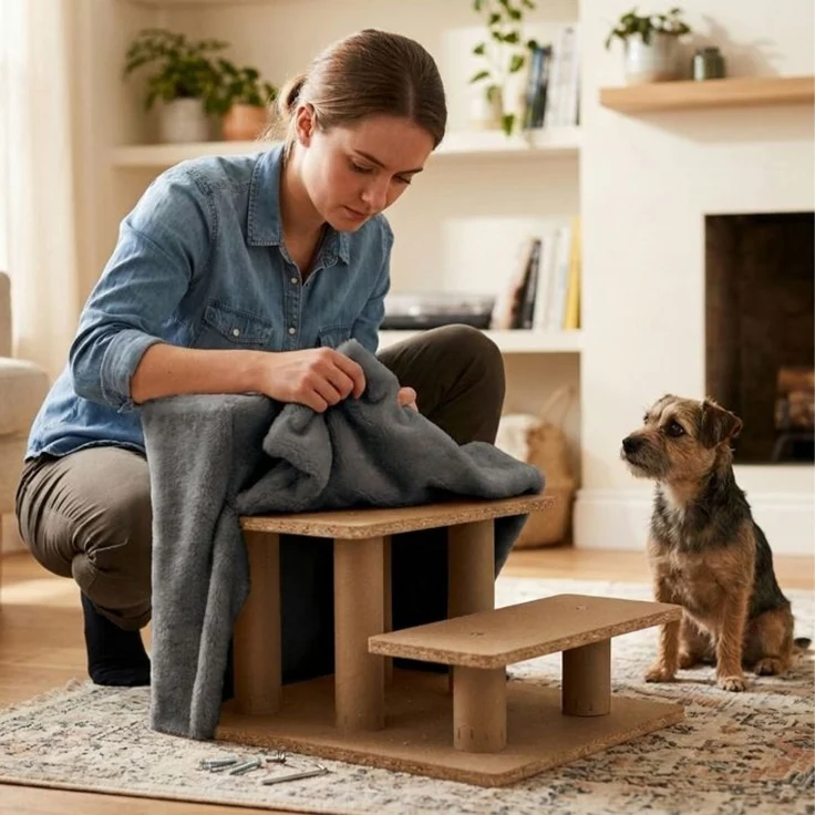 Relaxdays Hundetreppe mit 3 Stufen – Bild 6