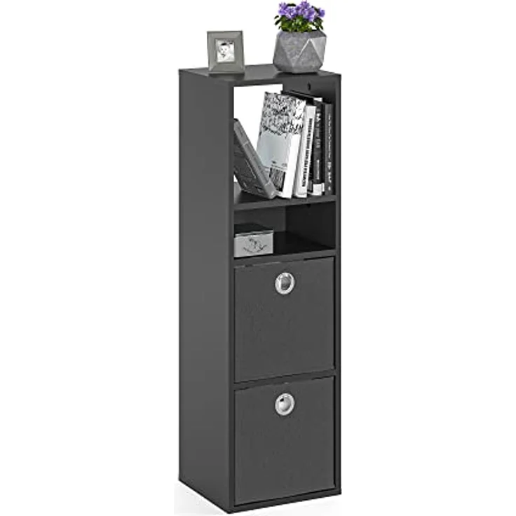 KOMTO Bücherregal RIM3 Regal Standregal Würfelregal für Kinderzimmer, Büroregal Bücherschrank Regal Wohnzimmer 33,8 х 30,7 х 112,5 cm – Bild 5