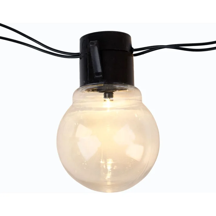 LED Solar Lichterkette, 24x Glühbirnen, L 660 cm – Bild 7