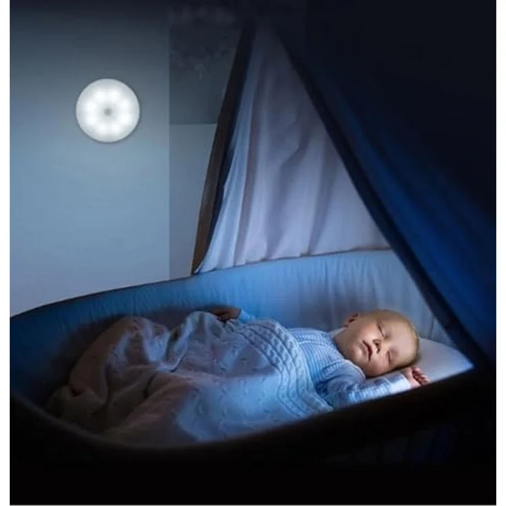 PRECORN LED Nachtlicht 4x Schrankbeleuchtung Licht m. Bewegungsmelder dimmbar USB-C, 3 Farben – Bild 6