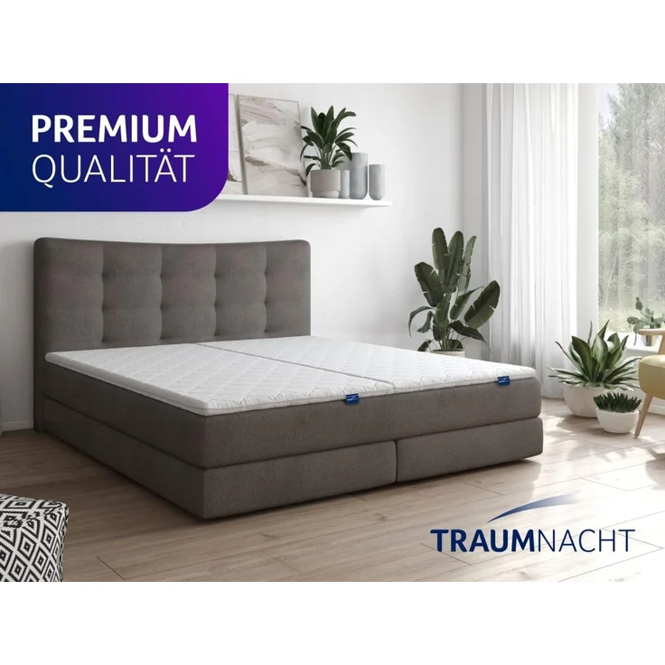 Traumnacht orthopädischer Matratzentopper, mit einem bequemem Komfortschaumkern, Öko-Tex zertifiziert, 90x190 cm, produziert nach deutschem Qualitätsstandard – Bild 2