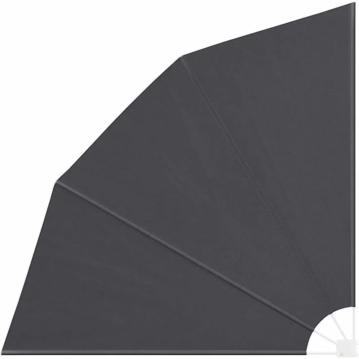vidaXL Balkon Sichtschutz 210 x 210 cm Polyester Schwarz 42000935 – Bild 2