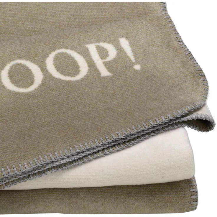 JOOP! Wohndecke - Melange Doubleface Oliv 150x200cm – Bild 2