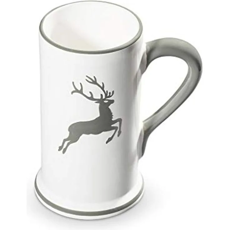 Gmundner Keramik Grauer Hirsch, Bierkrug 0,5 Liter