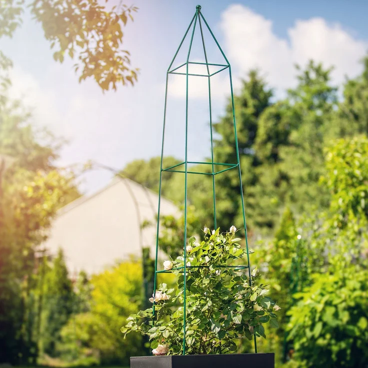KADAX Pyramiden-Gartenpergola für Kletterrosen 150 cm – Bild 4