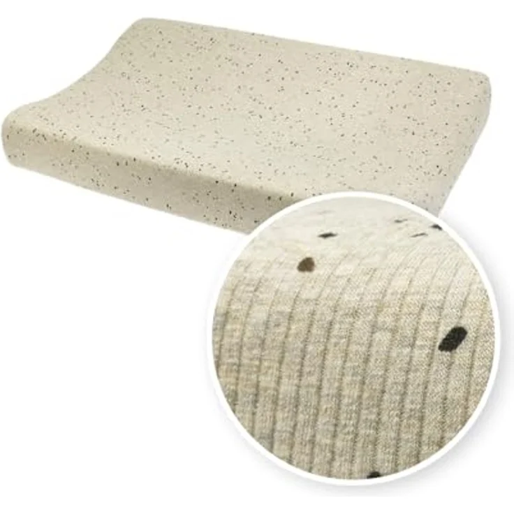 Meyco Rib Mini Spot Wickelunterlagenbezug - Sand M – Bild 1