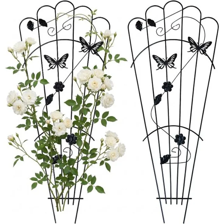 Relaxdays Rankgitter Schmetterling 2er Set