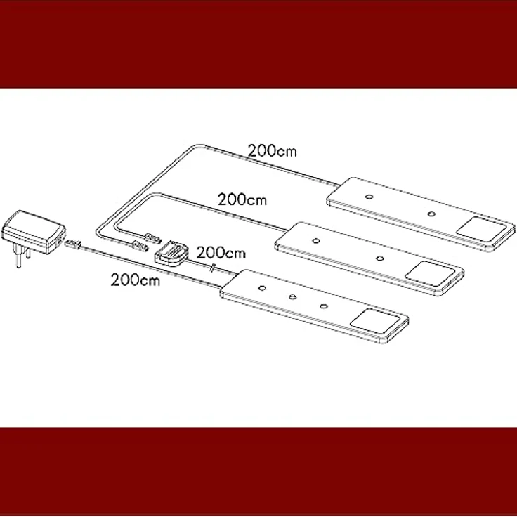 kalb LED Unterbauleuchte LED Unterbauleuchte Solid2, SET silbergrau, mech. Schalter, 3W, 3er Set neutralweiß, warmweiß/neutralweiß – Bild 6