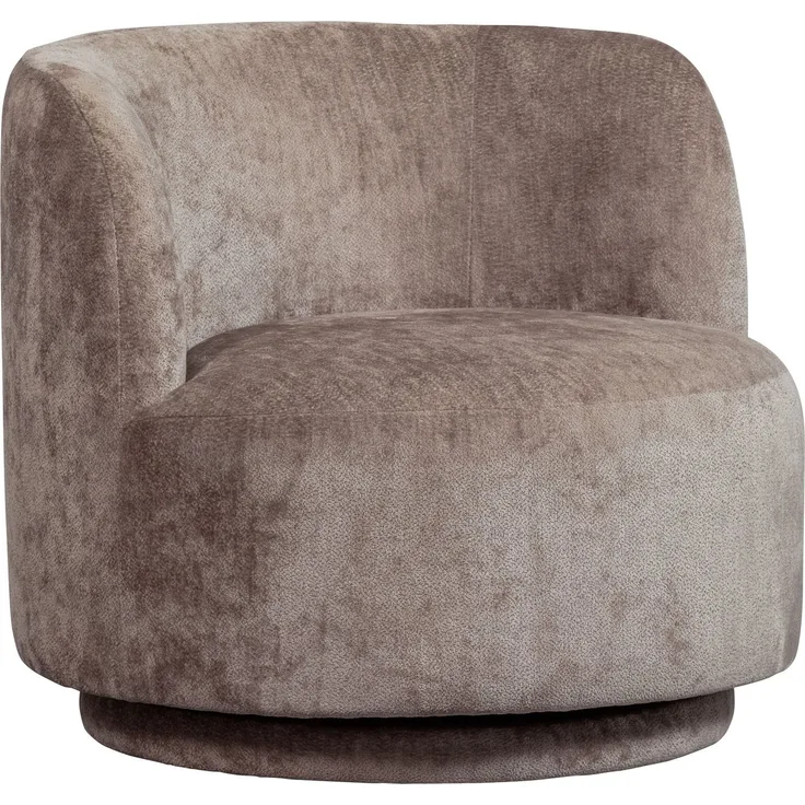 BePureHome Sessel Popular aus Chenille-Stoff, Taupe, 81 x 80 x 72 cm