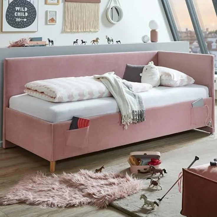 meise.möbel Kinderbett COOL II, Polsterbett wahlweise mit Bettkasten, Jugendbett inkl. USB Anschlüsse – Bild 2