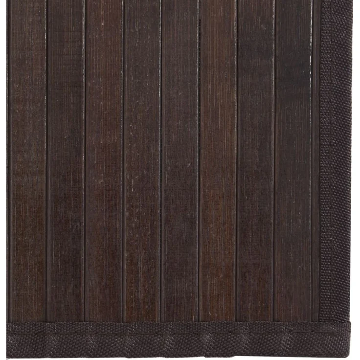vidaXL Teppich Rechteckig Dunkelbraun 70x400 cm Bambus 376887 – Bild 6