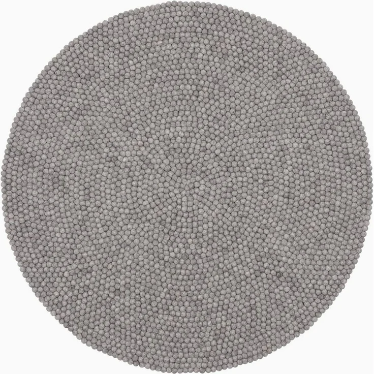 myfelt Wollteppich Carl Filzkugelteppich, 100% reine Schurwolle – Bild 1