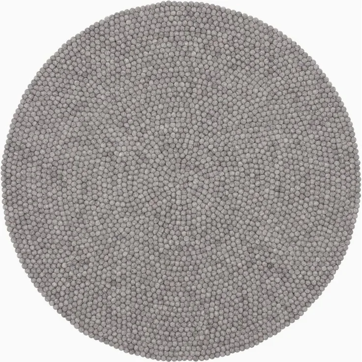 myfelt Wollteppich Carl Filzkugelteppich, 100% reine Schurwolle