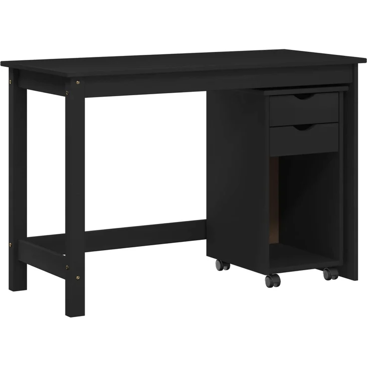 vidaXL Schreibtischschrank-Set MOSS 2 stk. Schwarz 112 x 50 x 75 cm 3438778 – Bild 2