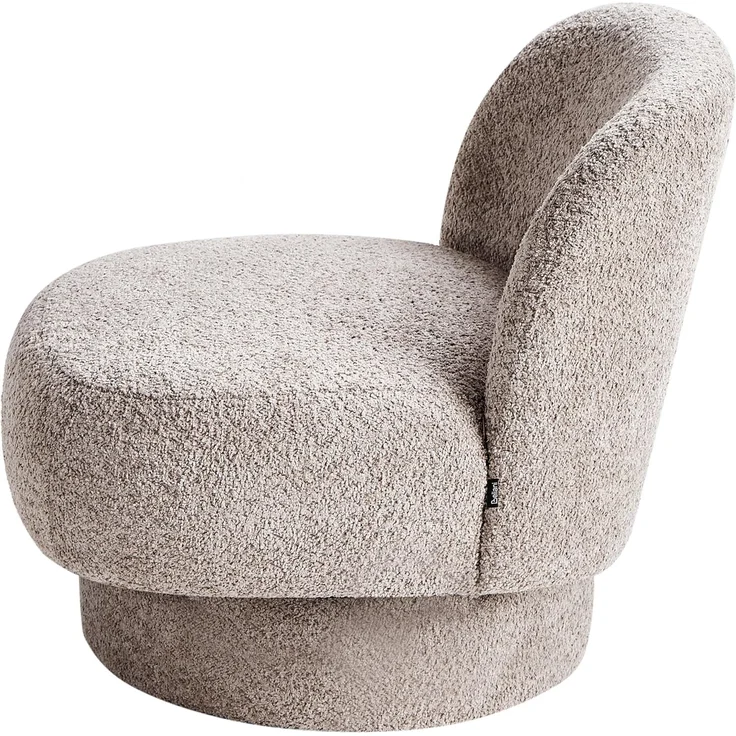 Sessel Bouclé taupe mit Drehfunktion AYLO – Bild 8