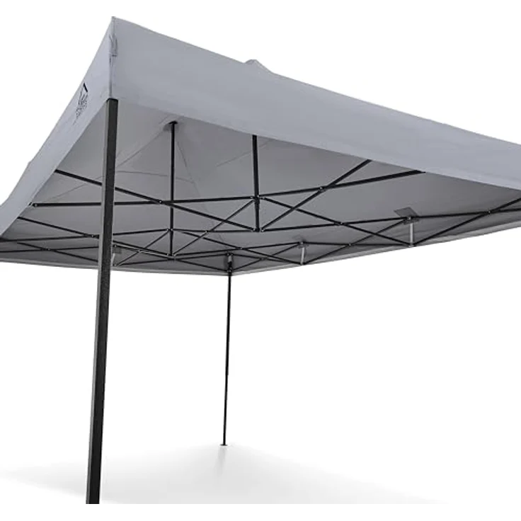 All Seasons Gazebos 3x4. 5m vollständig wasserdichtes Faltpavillon - Metallisch Grau – Bild 8