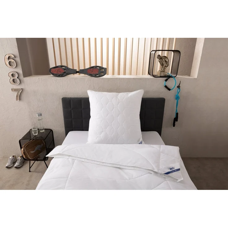 Beco Microfaserkissen Medibett, Kopfkissen, Füllung: Polyester, Bezug: Polyester oder Baumwolle, Bauchschläfer, Rückenschläfer, Seitenschläfer, Kissen 40x80 cm, 80x80cm, Allergiker geeignet (Hausstauballergiker) – Bild 3