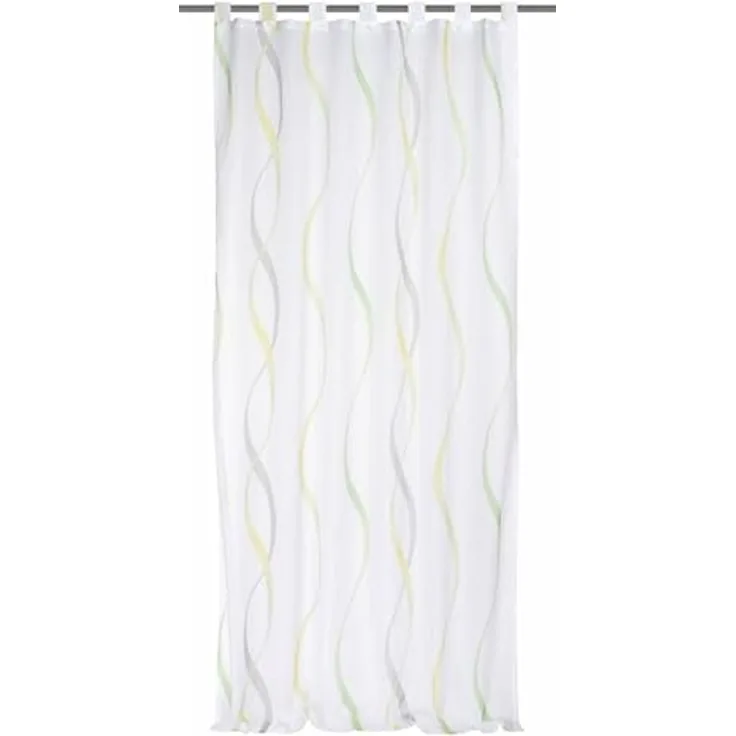 HOME WOHNIDEEN Vorhang Schlaufenschal WAVE, 245x140 cm, halbtransparent, 100% Polyester