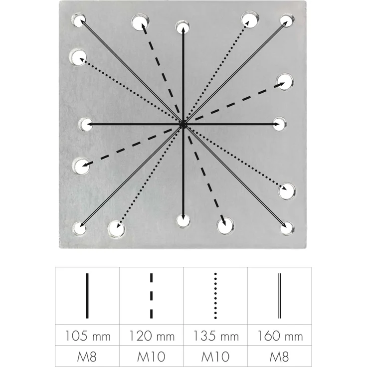 Doppler Bodenanker für alle Doppler Pendel- und Ampelschirme, silber – Bild 3
