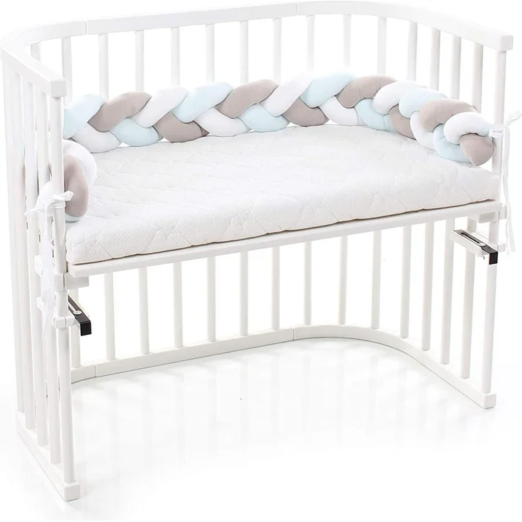 Tobi babybay Nestchenschlange geflochten weiß/beige/aqua – Bild 3