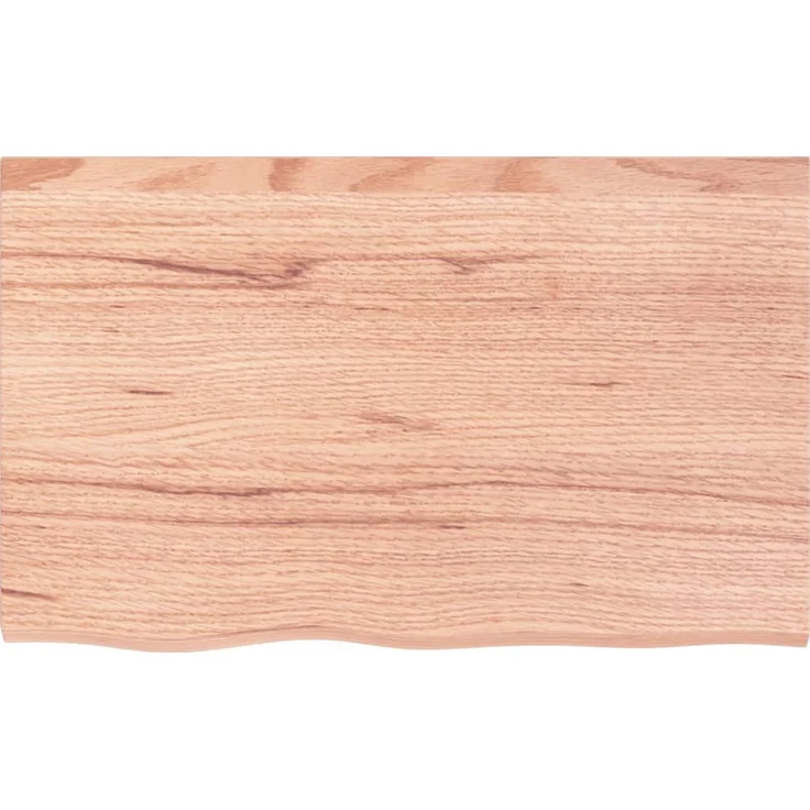 vidaXL Waschtischplatte mit Halterung Stahl und Massivholz Eiche 3302609 – Bild 8