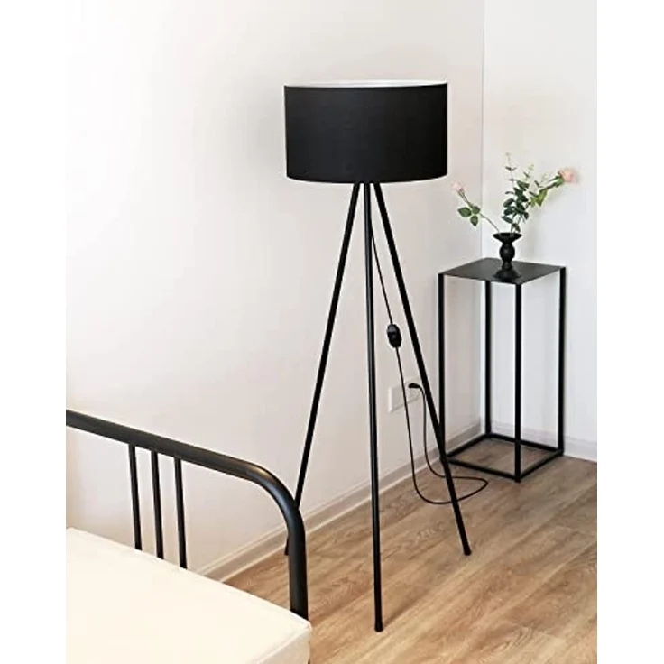 Tomons LED Stehlampe Dimmbar, Stehleuchte mit Dreibeinstativ aus Metall, LED wechselbar – Bild 4