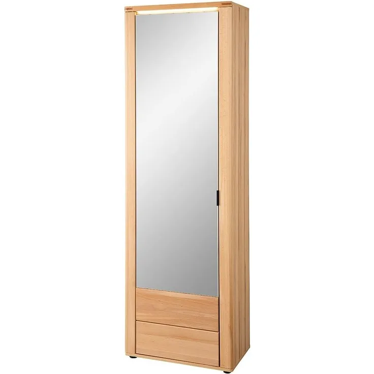 Garderobenschrank vito Cambra, Echtholz, Holzfarben, 65 x 204 x 38 cm