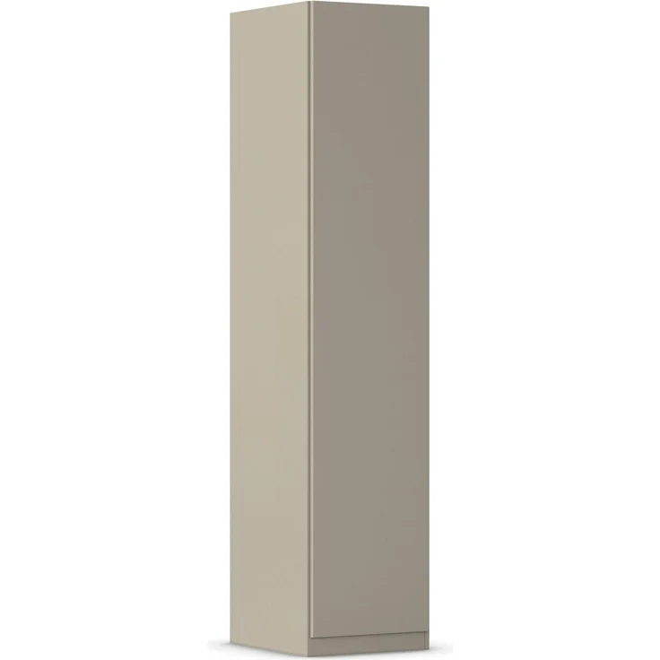 Rauch Möbel LUNIK, Kleiderschrank, Farbe Fango, Breite 47 cm | Schrank mit patentiertem Schnellmontagesystem, 1-türig, Push-to-open-Funktion, Zubehör Basic, für Homeoffice, Flur