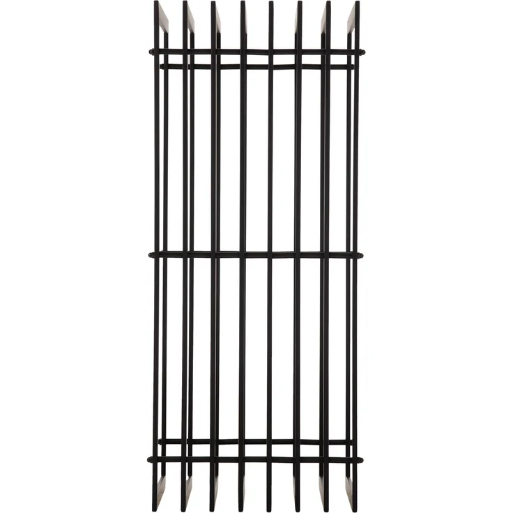 DELUKE® Kaminholzregal Metall PREMIUM - Innen und Aussen, Schwarz Brennholzregal innen Kaminholzständer Kaminholzhalter Feuerholzregal Aussen Holz stapeln Terrasse, 40x50x100cm – Bild 4