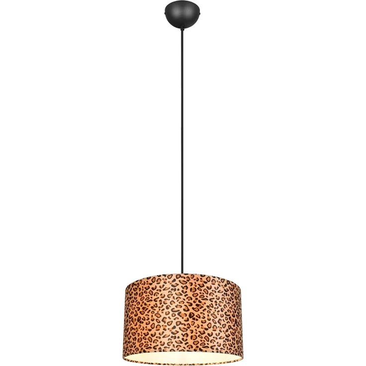 Pendelleuchte PARDINA mit Stoffschirm Leopardenmuster, Ø 40cm – Bild 2