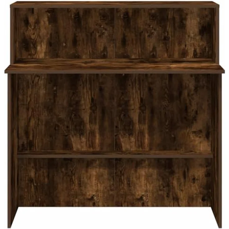 vidaXL Empfangstheke Räuchereiche 100x50x103,5 cm Holzwerkstoff 859028 – Bild 6