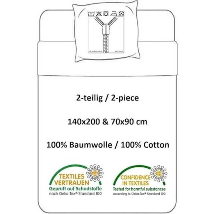 Marvel Avengers Bettwäsche Set aus Baumwolle Bettdeckenbezug 140 × 200 cm mit 70 × 90 cm Kissenbezug – Bild 3