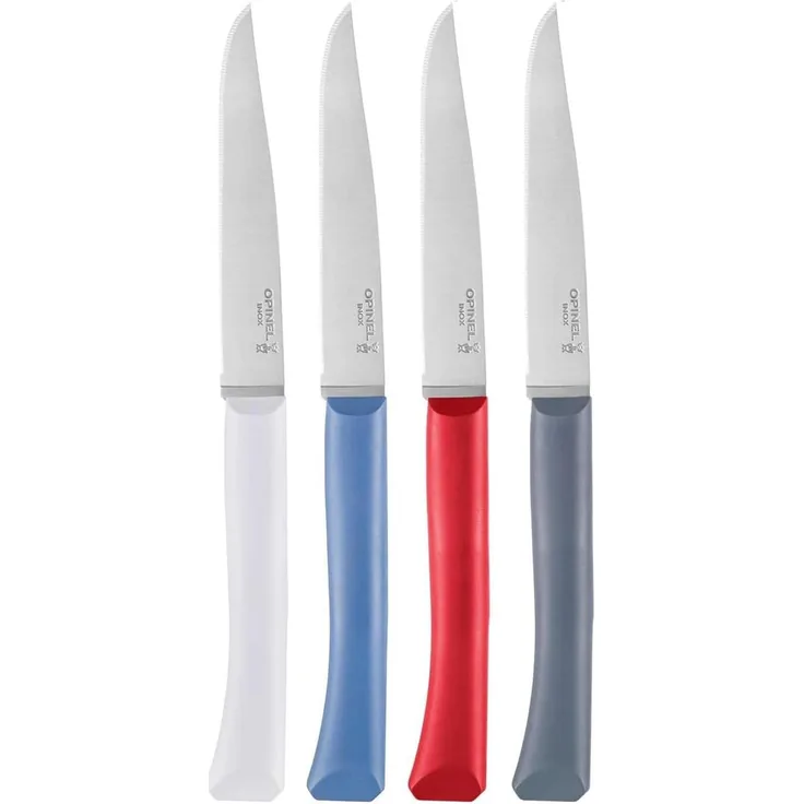 Opinel Tafelmesser-Set Bon Appetit+, 4 Farben, Blau, M