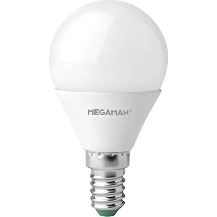 Megaman LED-Lampe E14 Tropfen 4,9W, opal, universalweiß, nicht dimmbar, ersetzt 40W Glühlampe – Bild 1