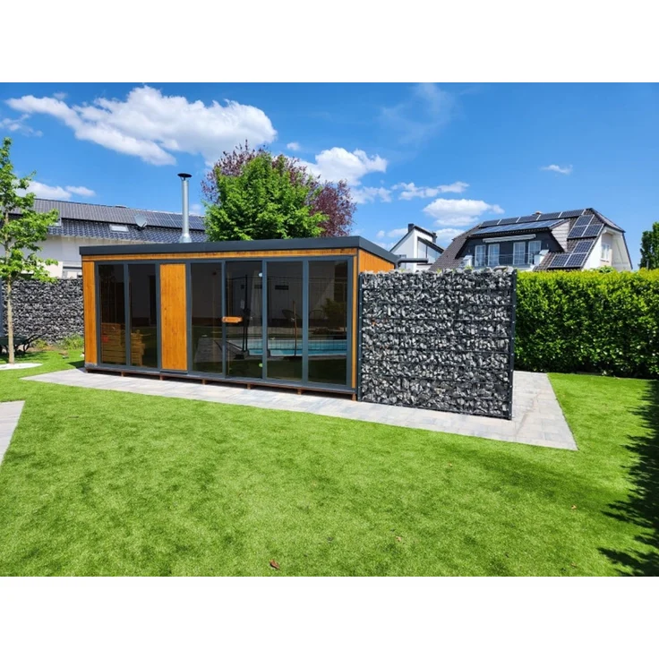 GardenAndPools Garten Sauna Horizont House 5M, hochwertige Skelettbauweise, 500 × 245 × 245 cm – Bild 4