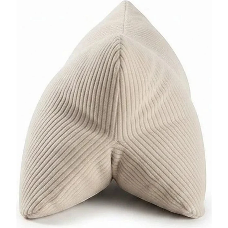MAGMA Leseknochen INGA, Cord Look, Farbe Natur, 42cm x 22cm, ergonomische Form für Nacken- oder Lendenstütze, Flexible Stütze für Bücher, E-Books oder Tablets – Bild 3