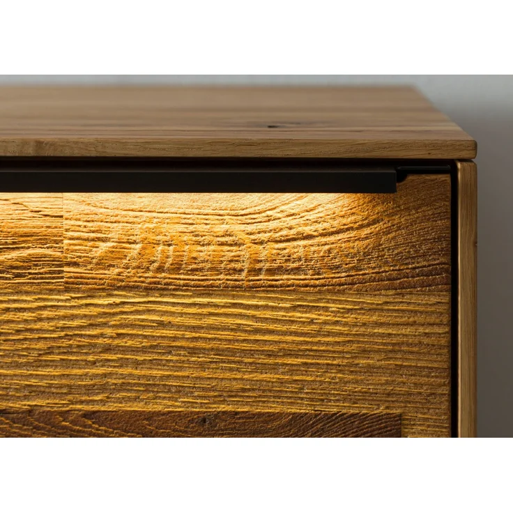 Lowboard Wildeiche 240x43x55 natur geölt WIEN #208 – Bild 8