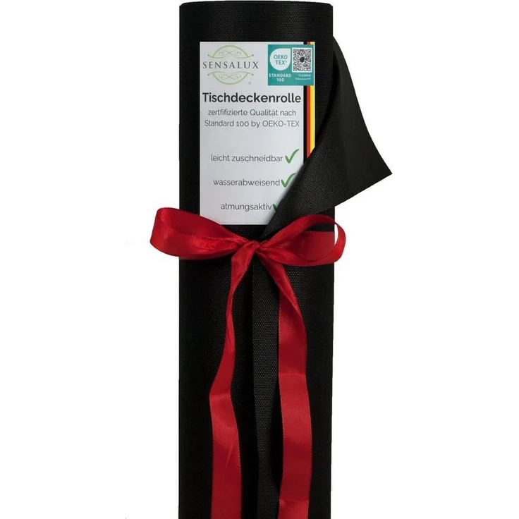 Sensalux Tischdecke Tischdeckenrolle 80g/m², bis zu 45% Recyclat, 1,19m x 10m, Schwarz – Bild 5