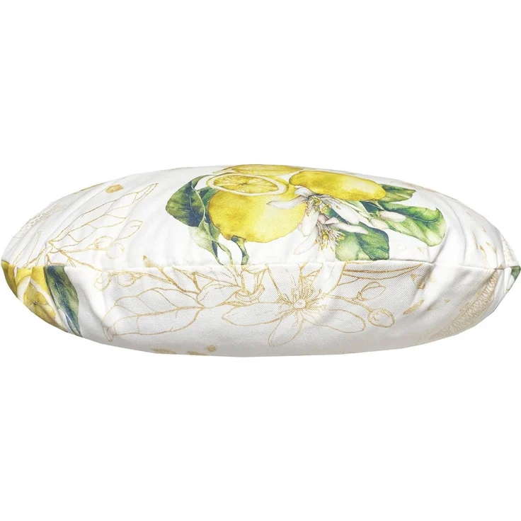 beties Kissenbezug Italy Collection, (1 Stück), 100% Baumwolle, Zitronen mit goldener Zeichnung, verschiedene Größen – Bild 2