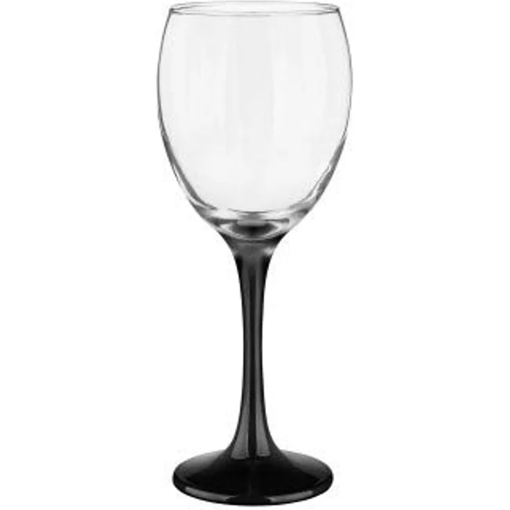 6 Weingläser 300ml mit schwarzen Füßen Weinglas Weißweingläser Rotweingläser Weinkelche – Bild 4