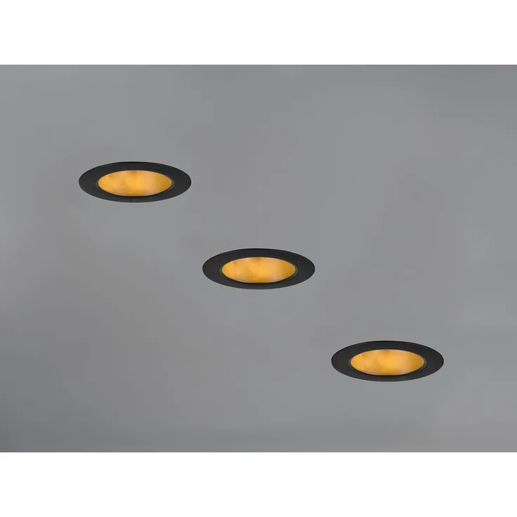 LED Einbaustrahler 230V 3er Set dimmbar, 3 Lichtfarben für Badezimmer, Ø 11cm