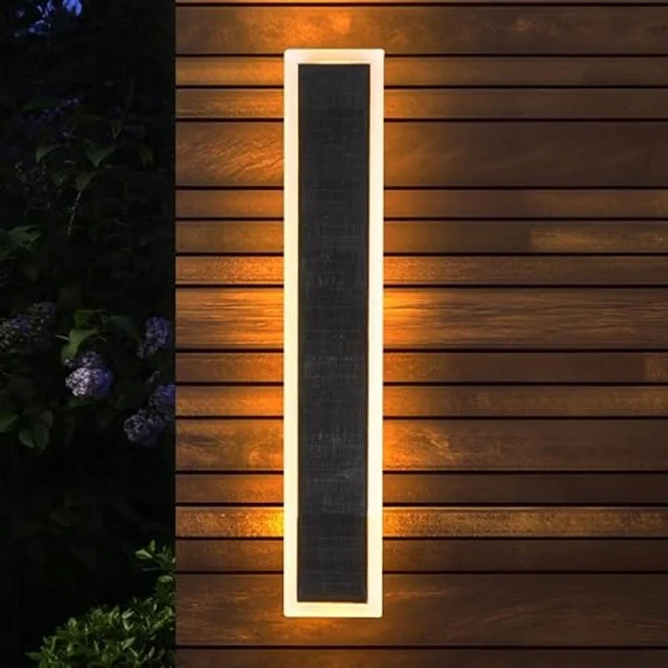 esotec LED Außen-Wandleuchte Solar Wandleuchte Smart Light, Fernbedienung CCT 580 LEDs außen 102652, 3 Lichtfarben einstellbar, automatisch EIN/AUS: ja, LED fest integriert, warmweiß, kaltweiß, tageslichtweiß, Fernbedienung, Solar, spritzwassergeschütz... – Bild 2