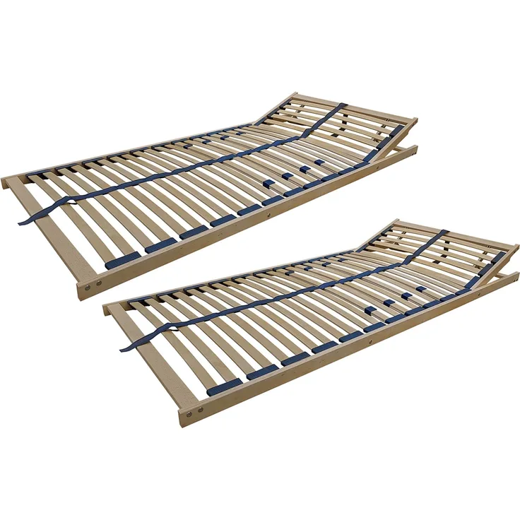 Erst-Holz 70.32-08 FV DP Federholzrahmen Lattenrost 80x200 cm Kopfteil verstellbar Doppelpack